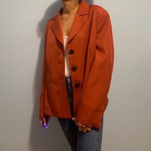 Le Suit Burnt Orange Blazer
